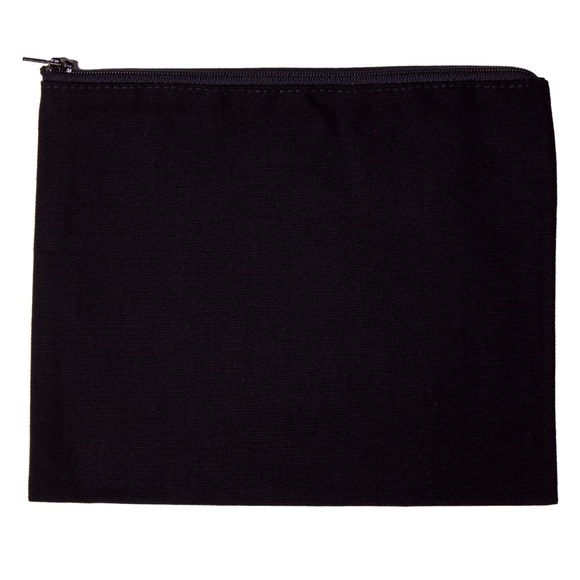 🎉HP🎉 Canvas Make Up Bag - I Like My Mascara Black - Picture 2 of 2